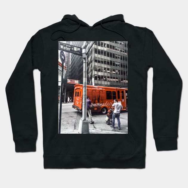 Water Street, Manhattan, New York City Hoodie by eleonoraingrid